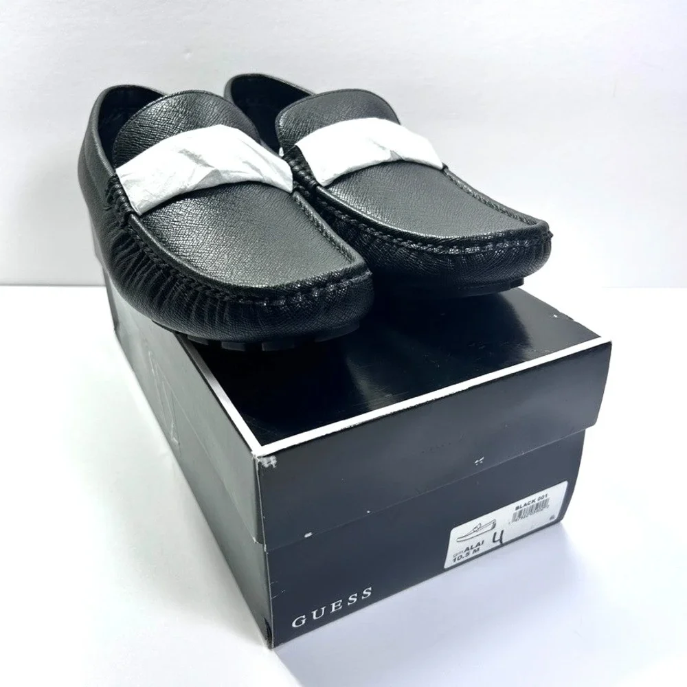 GUESS Alai Moc Toe Slip On Driving Loafers Men's Shoes Black‎ 10.5 M